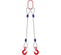 Строп канатный с 2 крюками 2,5Тх1,5М